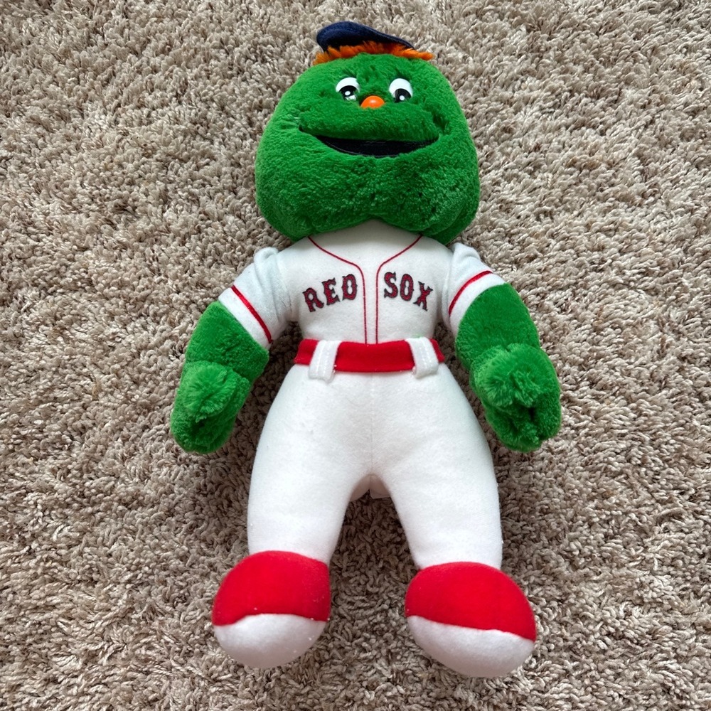Vintage MLB Boston Red Sox Wally the Green Monster Plush Mascot Stuffed Toy 15"